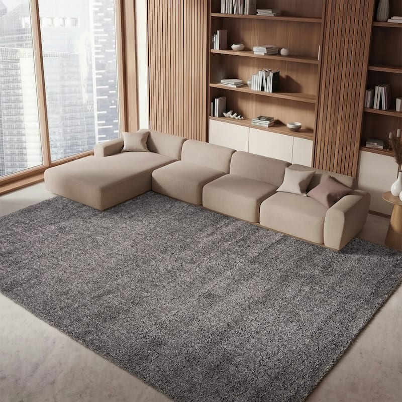 SAFAVIEH Fontana Shag Dagi Solid 2-inch Thick Rug