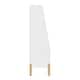 preview thumbnail 14 of 16, Danya B. Steiner White 3-Tier Kids Book or Toy Figure Display Unit Freestanding Bookshelf with Contrasting Wood-Toned Legs