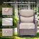 preview thumbnail 141 of 187, Outdoor Patio Sofa Swivel Chair with 6-Inch Thick Cushions Set