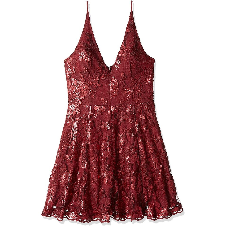 Shop Dress The Population Women S Dress Red Size Large L A Line