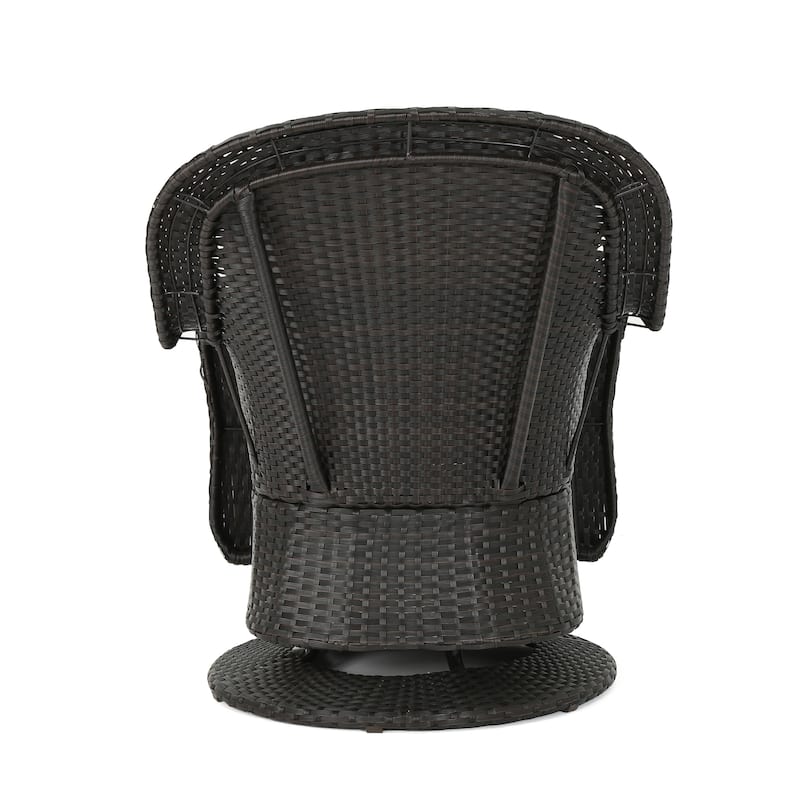 Liam Outdoor Wicker Club Chair (Set of 2) by Christopher Knight Home