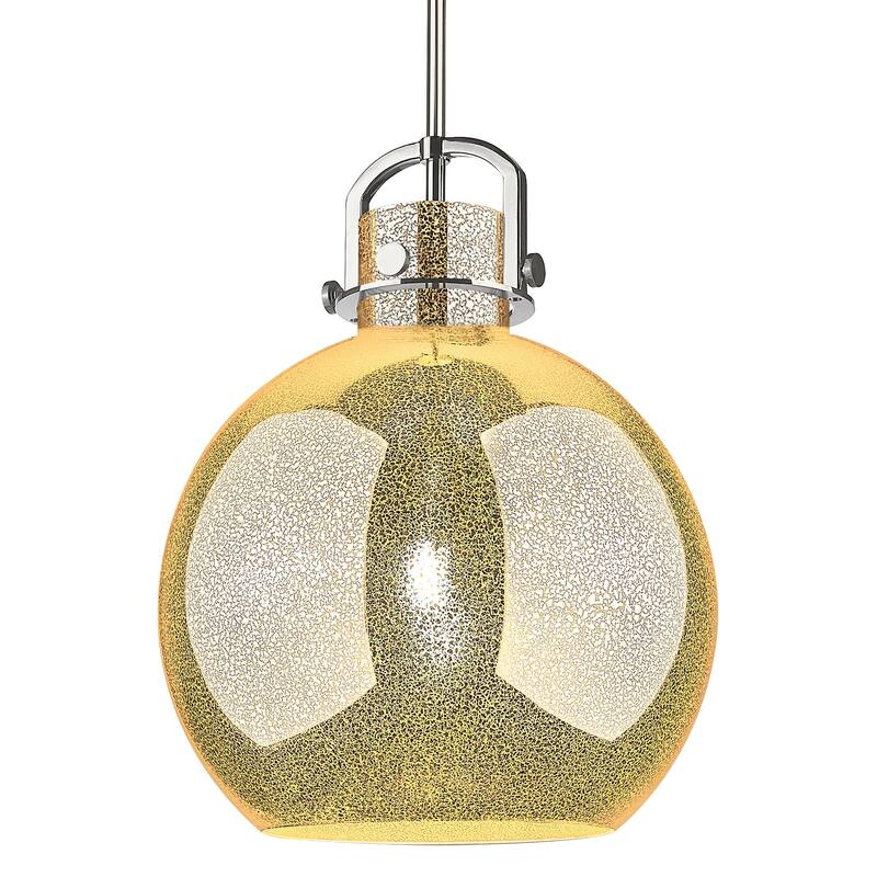 Innovations Lighting 410-1SL-G410-14ME Newton Sphere 14" Wide Pendant - Polished Nickel