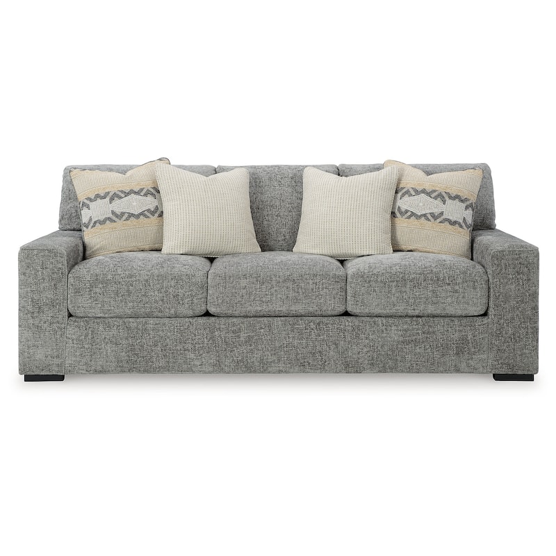 Signature Design by Ashley Dunmor Gray Sofa - 96"W x 45"D x 42"H