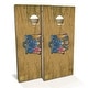 preview thumbnail 8 of 7, New Jersey Flag Outdoor Cornhole Board Set All-Weather 2x4 - Include Carrying Case