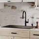 preview thumbnail 59 of 59, Karran 33" Top Mount Large/Small Bowl Quartz Kitchen Sink Kit - 33" x 22" x 9"