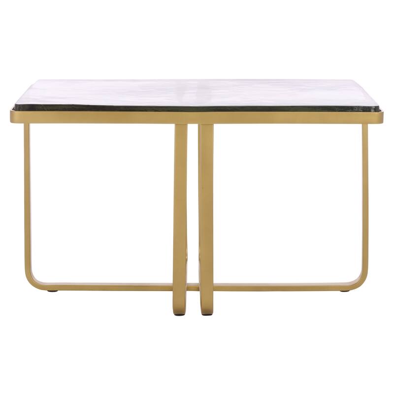 SAFAVIEH Couture Dominic Glass Top Coffee Table - 30"W x 18"D x 18"H