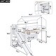 preview thumbnail 4 of 13, White House Twin Size Loft Bed with Slide, Storage Shelves, Climbing Ramp, and Adjustable Light for Fun and Safety