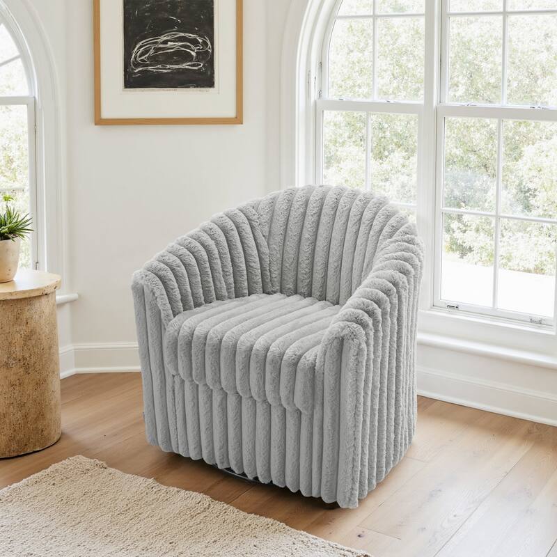 Single Sofa Armchair Swivel Barrel Chair