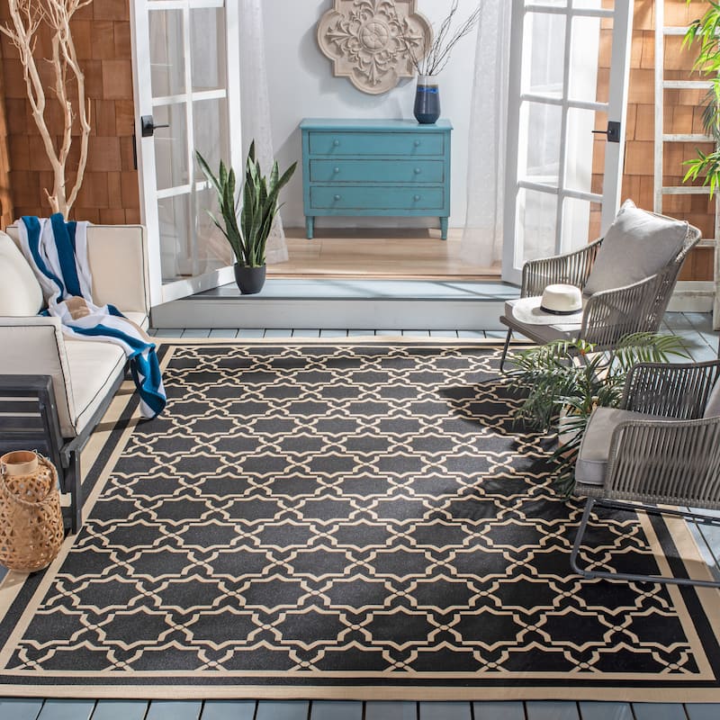 SAFAVIEH Courtyard Gulsin Indoor/ Outdoor Waterproof Patio Backyard Rug