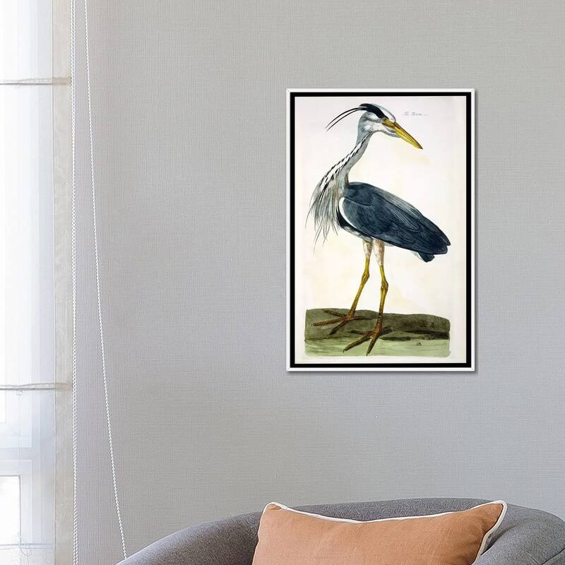 iCanvas "The Heron " by Peter Paillou Framed Canvas Print