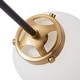 preview thumbnail 8 of 7, Modern Black 12-Light Sputnik Pendant Lamp with White Glass Shade