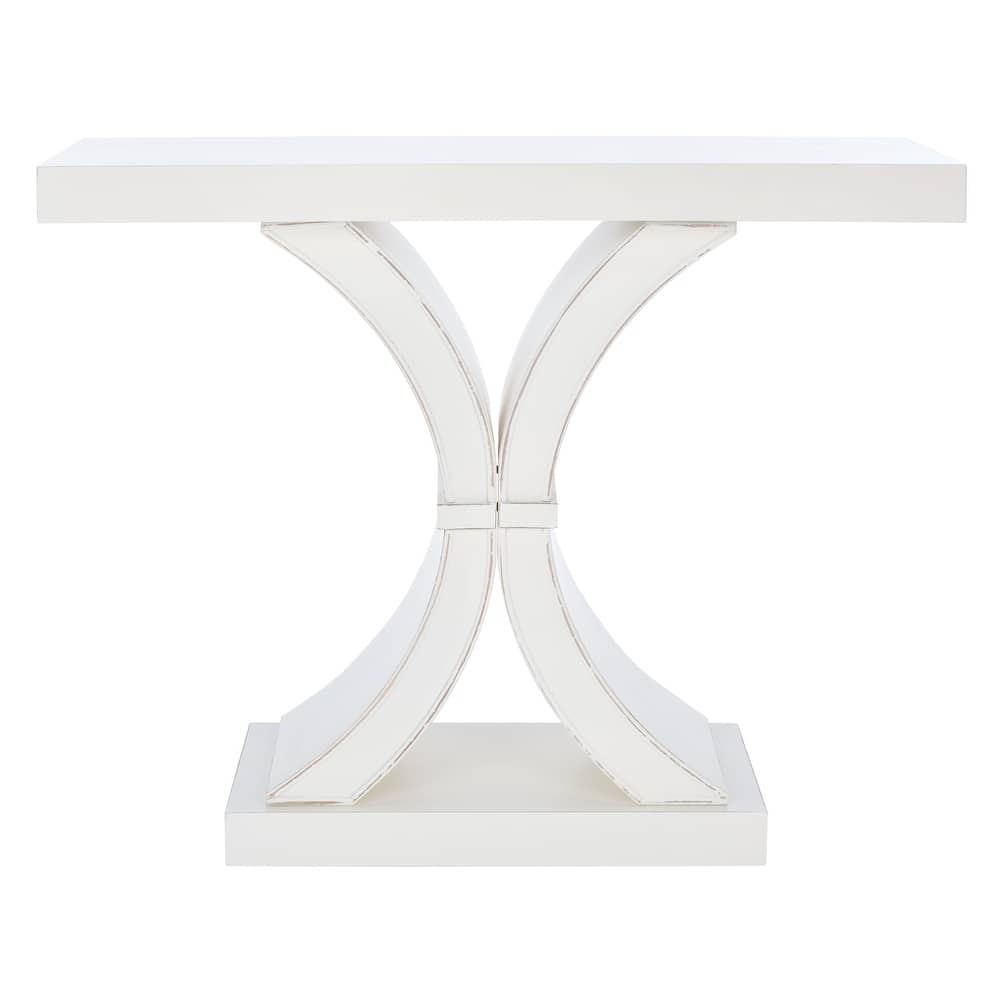 Distressed Hedwig Black SAFAVIEH Dryden Console. - 40" W x 16" D x 32" H - 40Wx16Dx32H