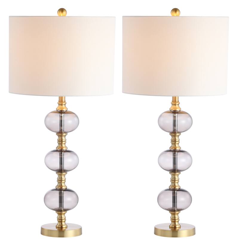 SAFAVIEH Lighting Kuriko 30" LED Table Lamp (Set of 2) - 14"x14"x30" - 14Wx14Dx30H
