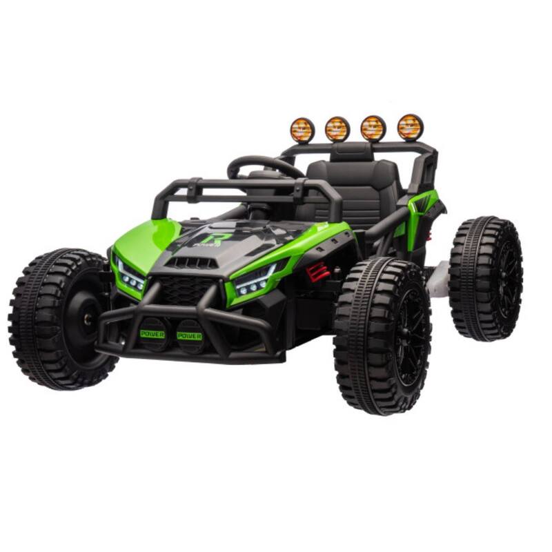 24v Kids Ride on UTV Electric Off-Road Car Toy with Remote Control for Kids Best Gifts - Green