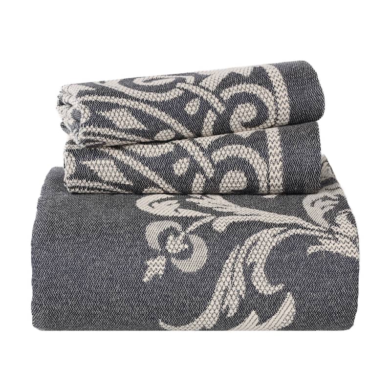 Superior Cotton Blend Oversized Vintage Medallion Bedspread Set