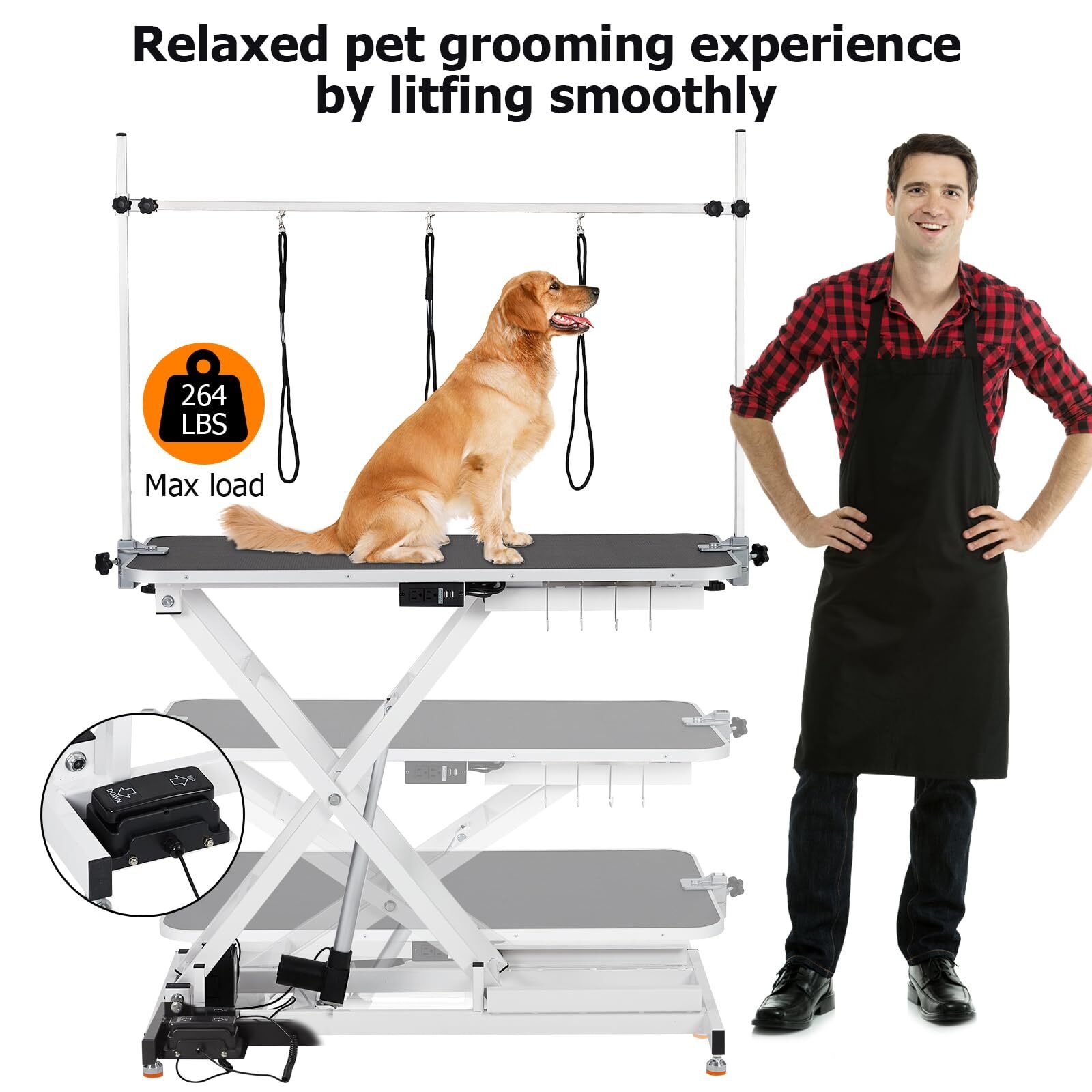 47 Electric Lift Dog Grooming Table