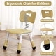 preview thumbnail 39 of 45, Garvee Kids Table and 4 Chairs Set, Graffiti Desktop Plastic Children Art Table, Height Adjustable Table and Chair Set