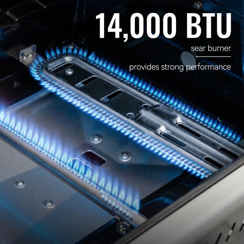 Royal Gourmet 6-Burner Cabinet Style Gas Grill with Sear and Side Burner for Outdoor Grilling, 74,000 BTU, coffee