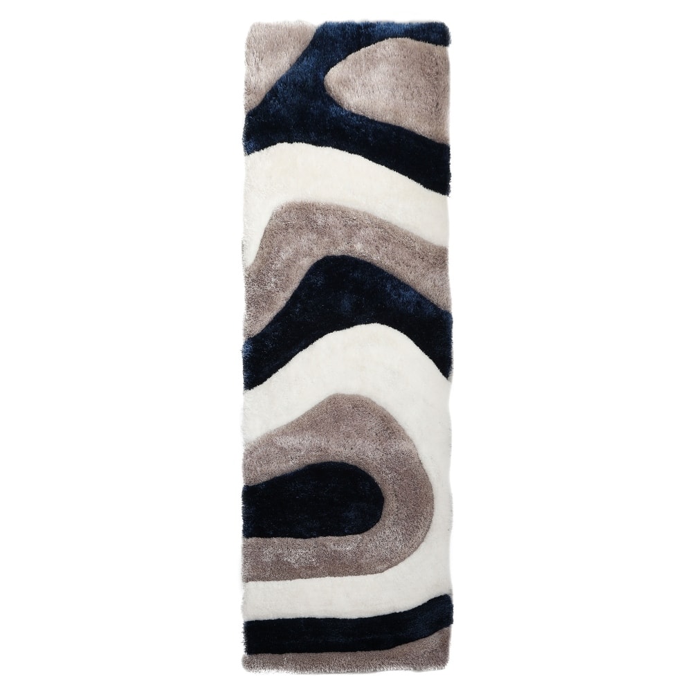 Mateos Shag Abstract Designed Area Rug
