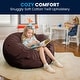 preview thumbnail 8 of 13, Oversized Refillable Bean Bag Chair for Kids and Adults