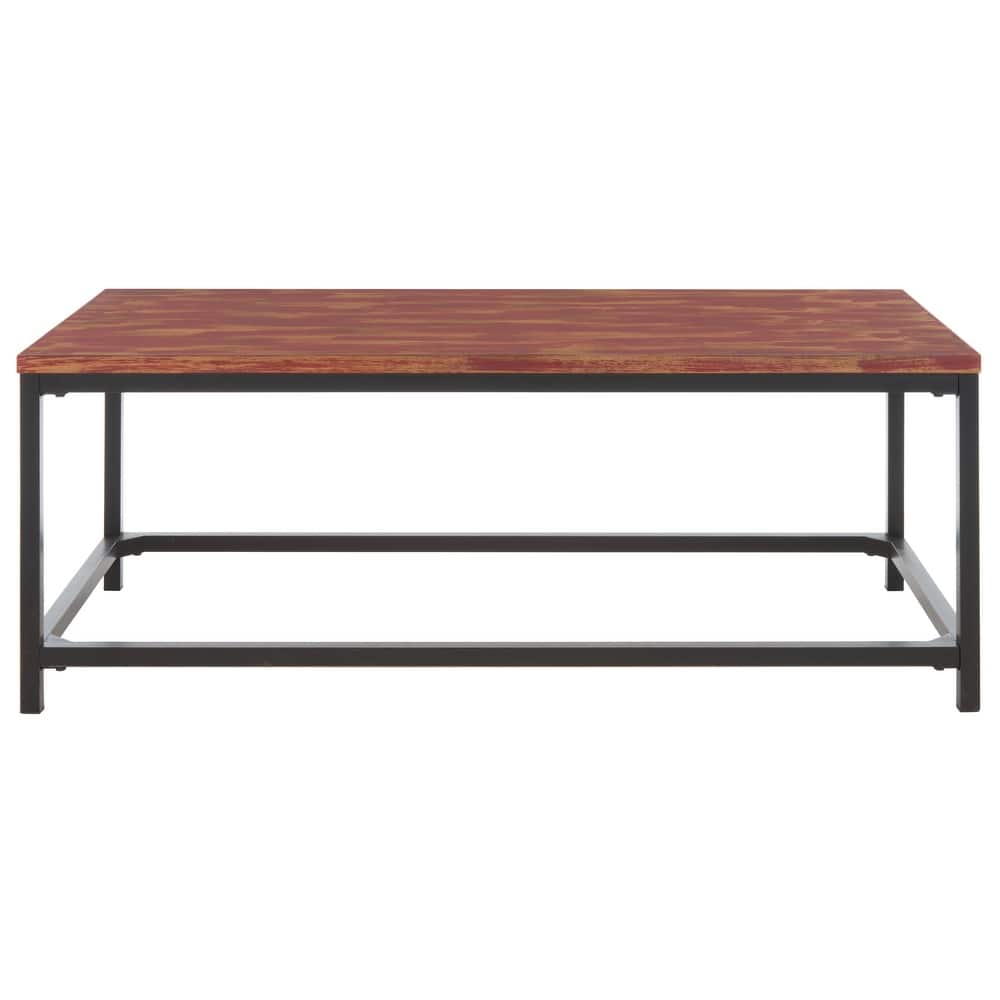 SAFAVIEH Aino Reclamined Wood Finish Coffee Table - 48" x 24" x 17.7" - 48Wx24Dx18H