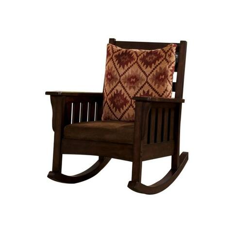 Wooden Rocking Chair in Dark Oak