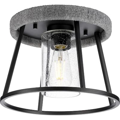 Progress Lighting P350243 Laramie 12" Wide Semi-Flush Ceiling Fixture