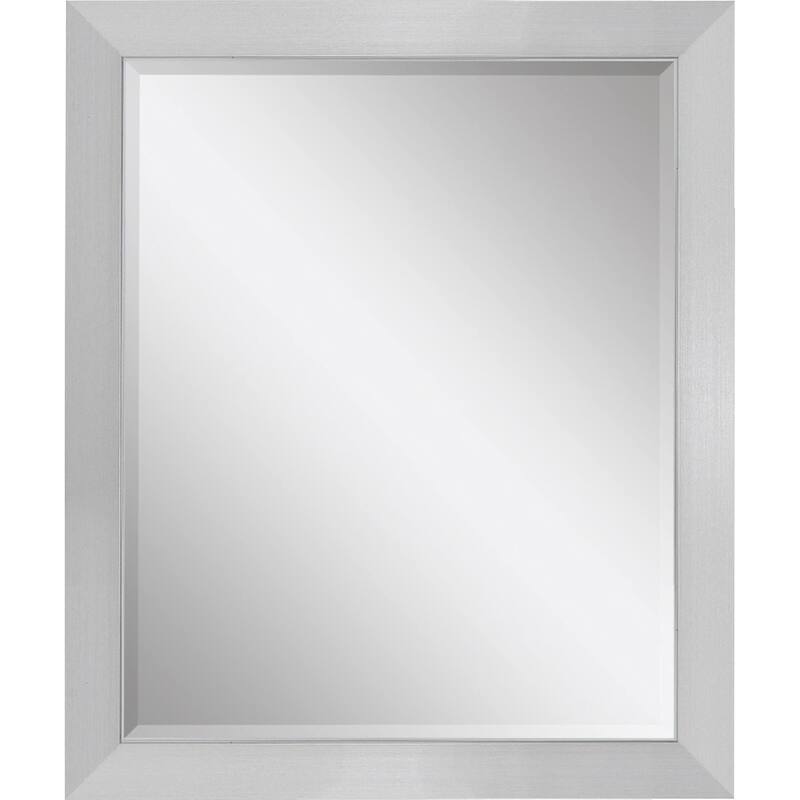 HomeRoots 34" Silver Framed Accent Mirror - 28.00 in. x 34.00 in. x 1.00 in.
