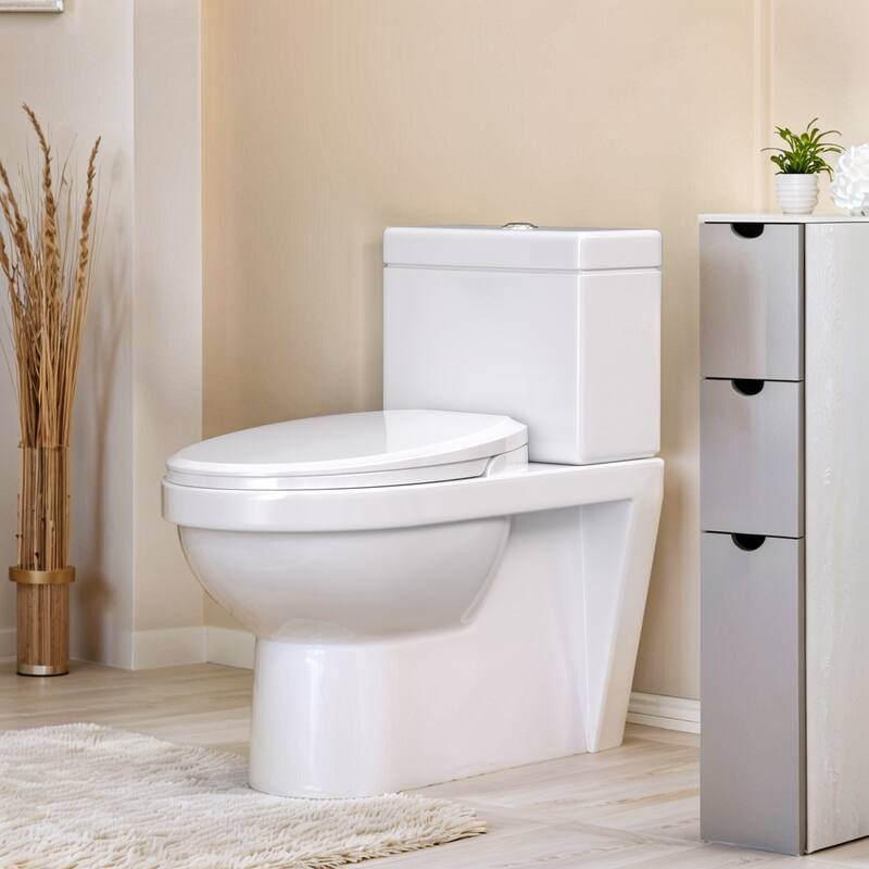 Wash Non-Electric Bidet Seat for Elongated Toilets, Cleaning Dual Mode Nozzles, Quiet-Close, Easy Installation