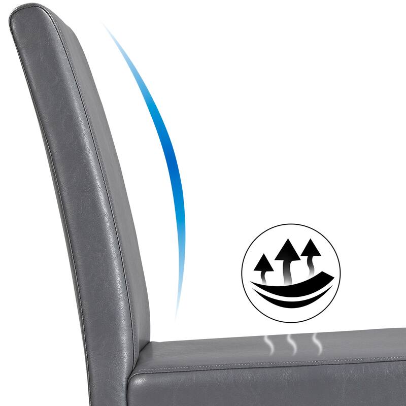 Yaheetech 4pcs Dining Room Chairs High Back for Home