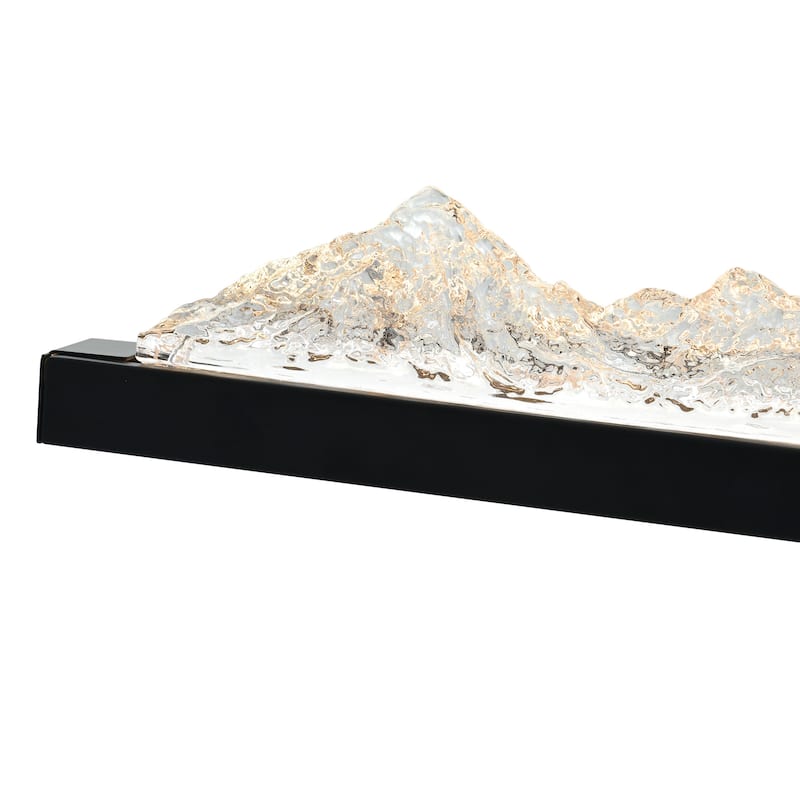 Himalayas Integrated LED Black Vanity Light