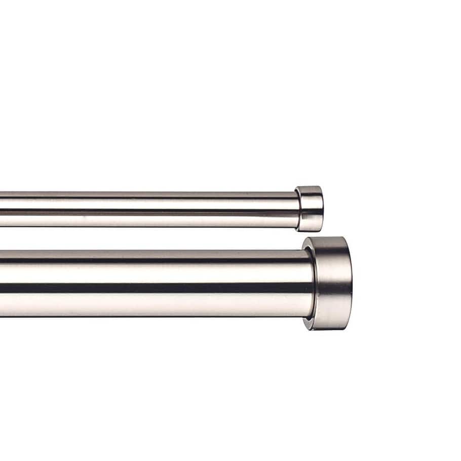 Linen Avenue End Cap Double Window Curtain Rod Set