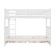 preview thumbnail 47 of 68, American Classic Traditional Style Twin-Over-Twin Bunk Bed with Ladders and Two Storage Drawers