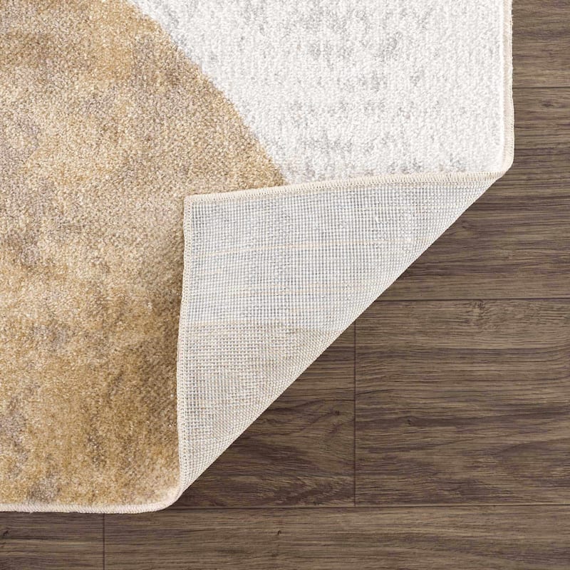 Hauteloom Giza Living Room, Bedroom Machine Washable Area Rug - Traditional - Dark Blue, Light Blue, Olive - 2' x 3'