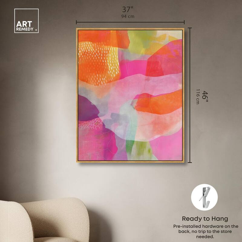 Garnet Gleam IV Canvas by Art Remedy