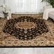 preview thumbnail 36 of 41, Nourison Delano Traditional Persian Medallion Border Area Rug 9' x 12' - Black - Runner/Rectangle