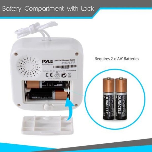 portable shower radio