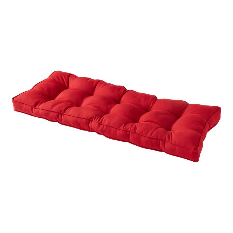 Sunbrella 51 x 18 in. Outdoor Bench Cushion - Canvas Jockey Red
