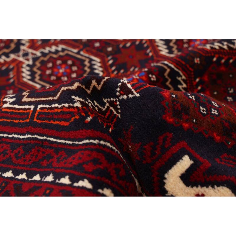 ECARPETGALLERY Hand-knotted Teimani Dark Navy Wool Rug - 3'4 x 6'0