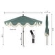 preview thumbnail 68 of 157, 9ft Tassel Patio Umbrella Auto-Tilt, Crank , by JONATHAN Y
