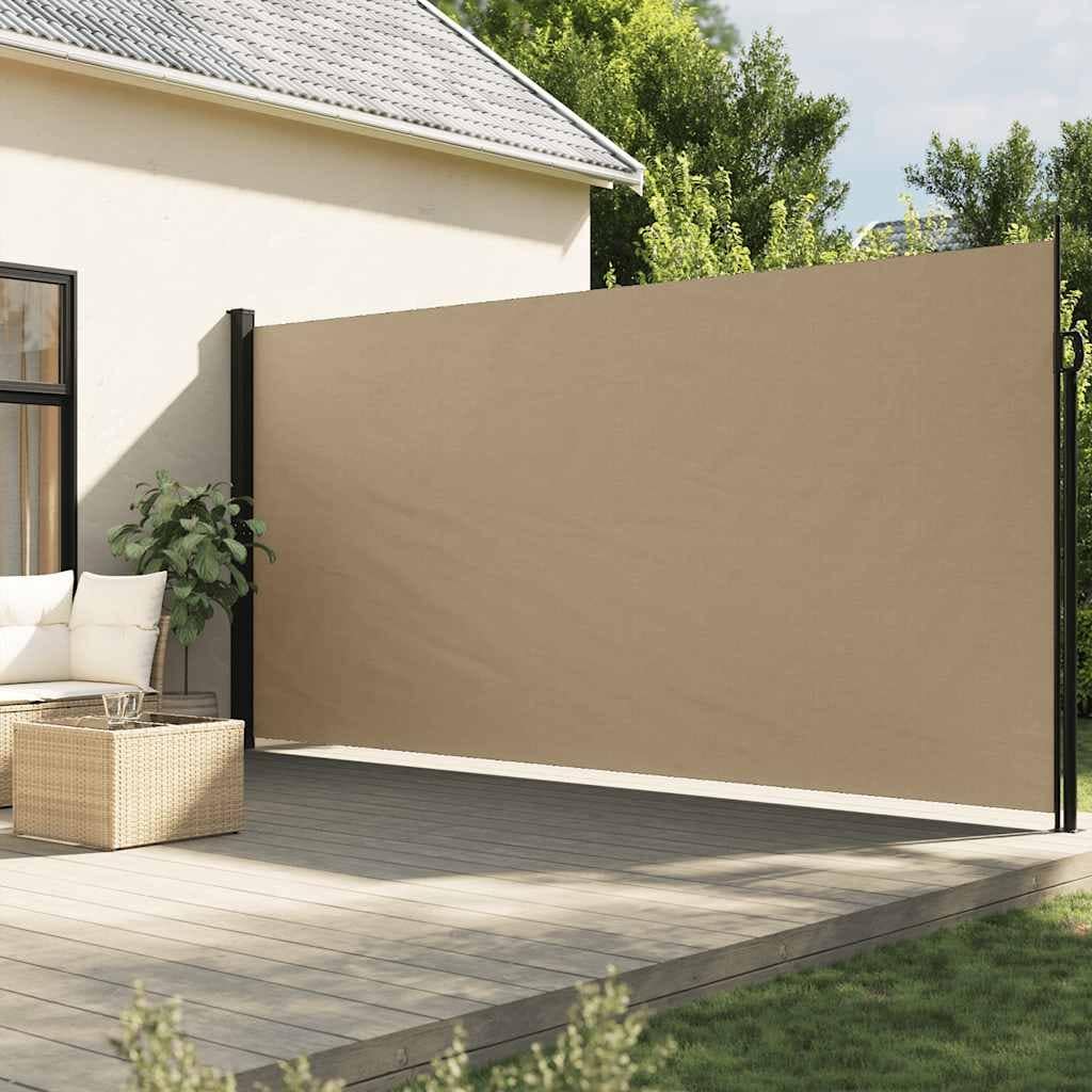 vidaXL Retractable Side Awning Patio Sun Shade Freestanding Privacy Screen