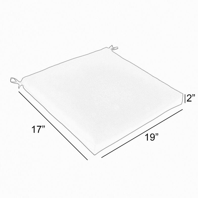 Havenside Home Palms Blue & White Indoor/Outdoor Chair Pad (Set of 2