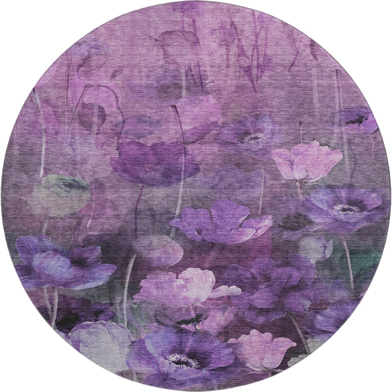 Premium Washable Super Soft Contemporary Floral Mayfield Rug