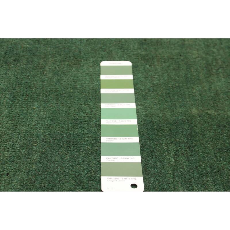 ECARPETGALLERY Hand-knotted Afghan Green Wool Rug - 3'4 x 4'9