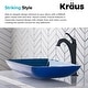 preview thumbnail 26 of 35, Kraus Glass Vessel Sink, Bathroom Faucet, Mounting Ring