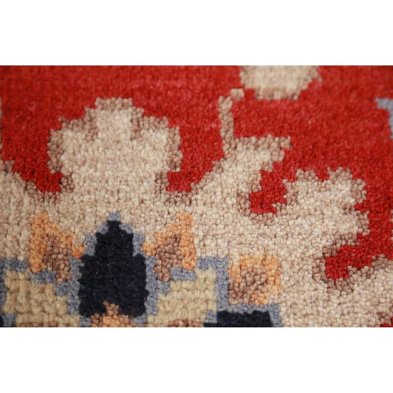 Hand Knotted Oriental 100% Wool Carpet Traditional Floral Red Heriz (serapi) Area Rug - 10' 0'' X 7' 11''