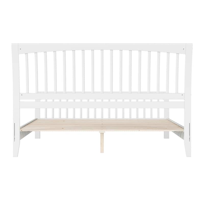 AFI Orleans Solid Wood Low Profile Platform Bed with Matching Footboard