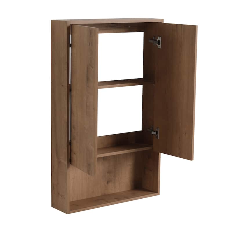 Bathroom Side Cabinet In 12/24 Inch, Floating Side Cabinet With Soft Close Door and Shelf