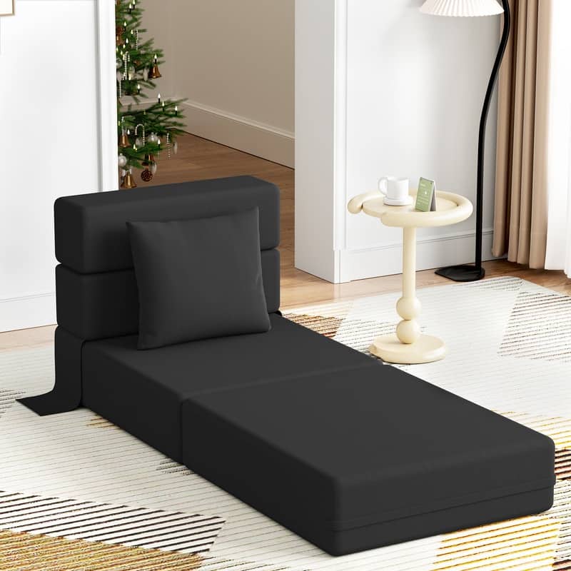 Corduroy Compression Convertible Folding Sectional Sofas (Set of 3)
