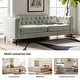 preview thumbnail 44 of 58, HULALA HOME Calymne 84" Modern Square Arms Sofa with Button-Tufted Back